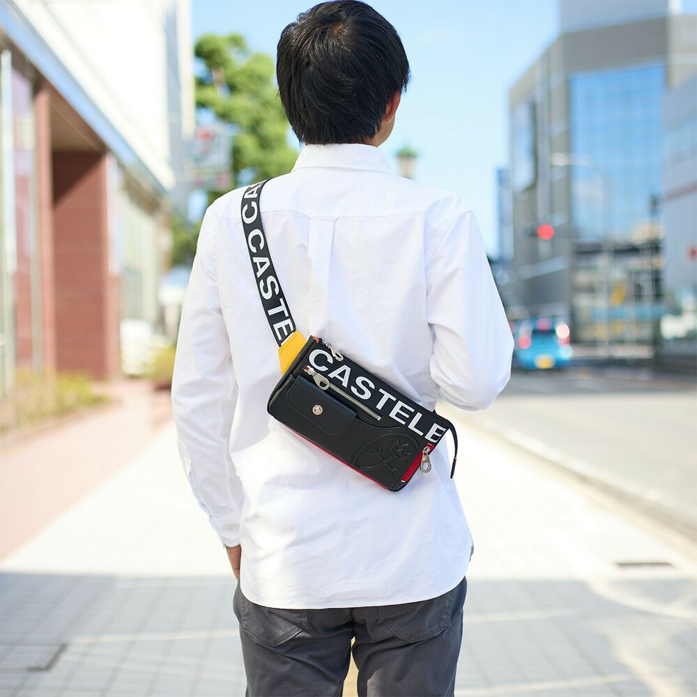 カステルバジャックショルダーバッグボディバッグウエストバッグCASTELBAJACダルトン横型メンズレディースウエストポーチワンショルダーバッグ兼用軽量ブランド大人男性人気おしゃれ26931