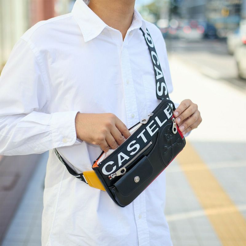カステルバジャックショルダーバッグボディバッグウエストバッグCASTELBAJACダルトン横型メンズレディースウエストポーチワンショルダーバッグ兼用軽量ブランド大人男性人気おしゃれ26931