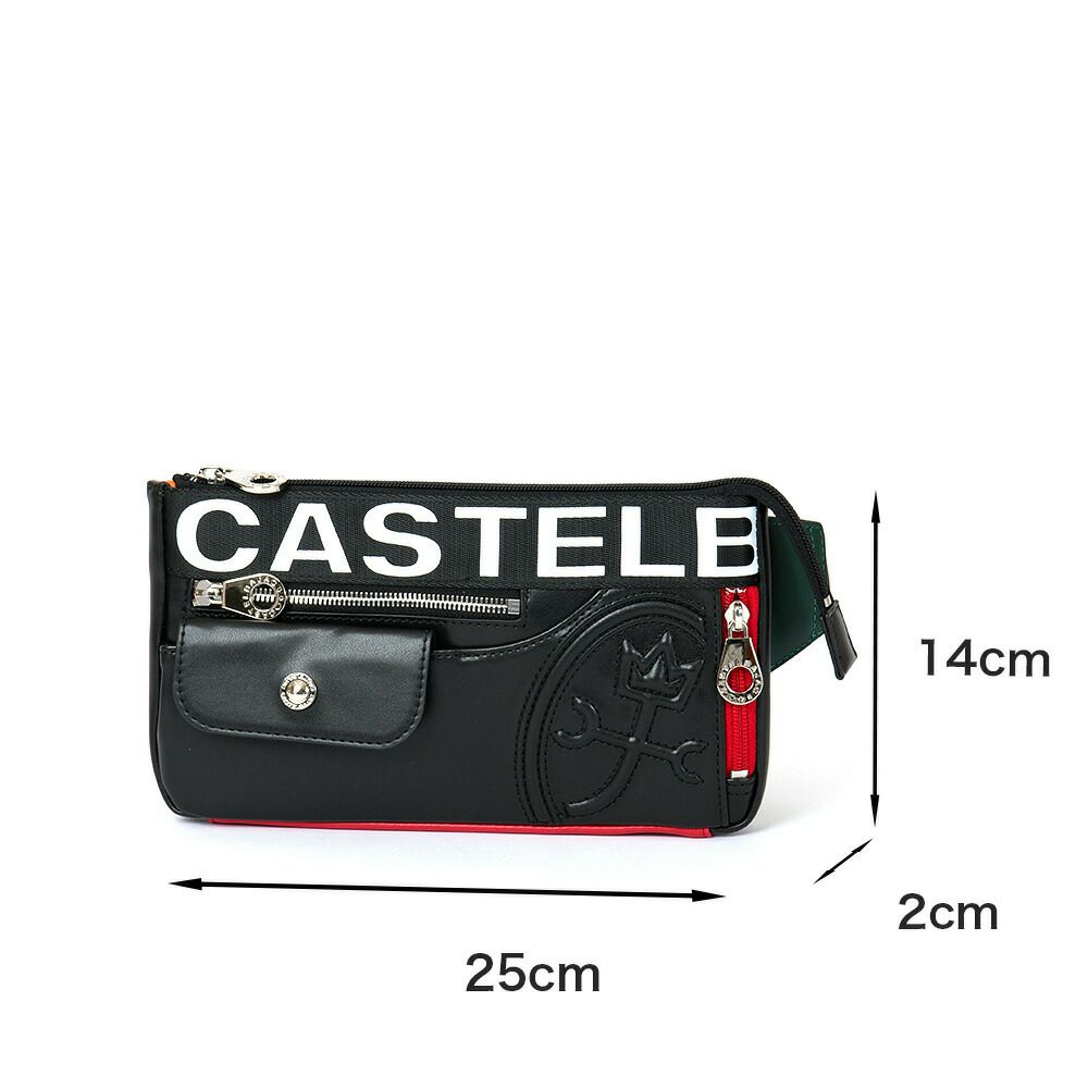 カステルバジャックショルダーバッグボディバッグウエストバッグCASTELBAJACダルトン横型メンズレディースウエストポーチワンショルダーバッグ兼用軽量ブランド大人男性人気おしゃれ26931