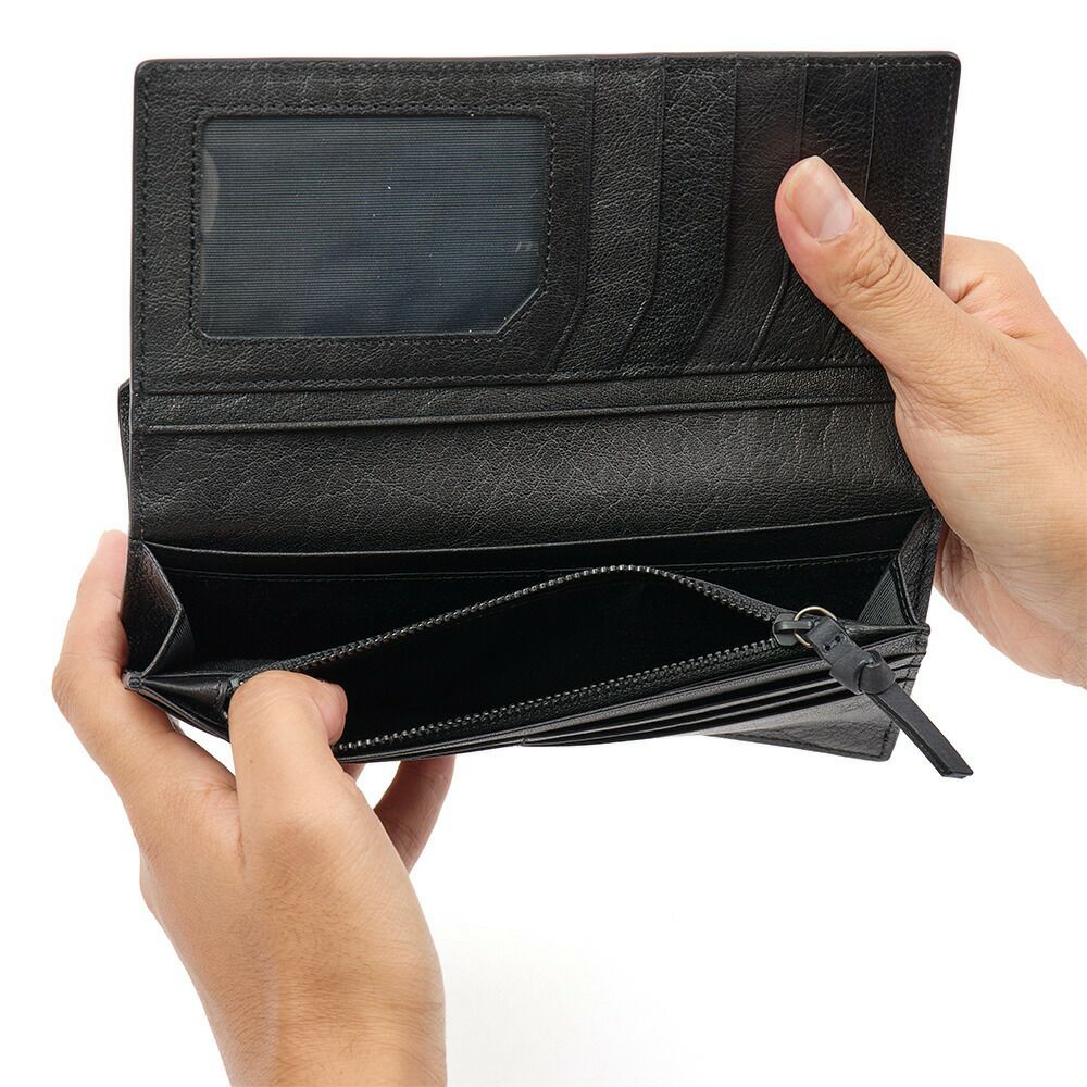 ZONALe長財布ゾナールかぶせ財布本革革レザーメンズレディースストラト薄いロングウォレットメンズ財布小銭入れ付きブランド人気大容量彼氏おしゃれ日本製31356