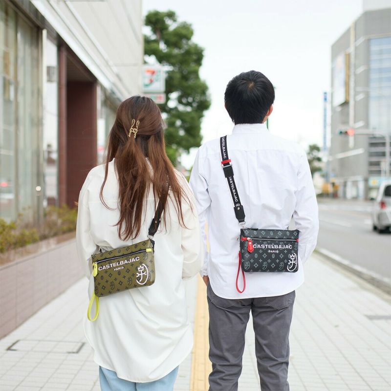 カステルバジャックショルダーバッグサコッシュショルダーバッグ2WAY横型CASTELBAJACサシャメンズレディースサコッシュミニ斜めがけ斜め掛けブランド大人おしゃれコンパクト小さめ小さい48121